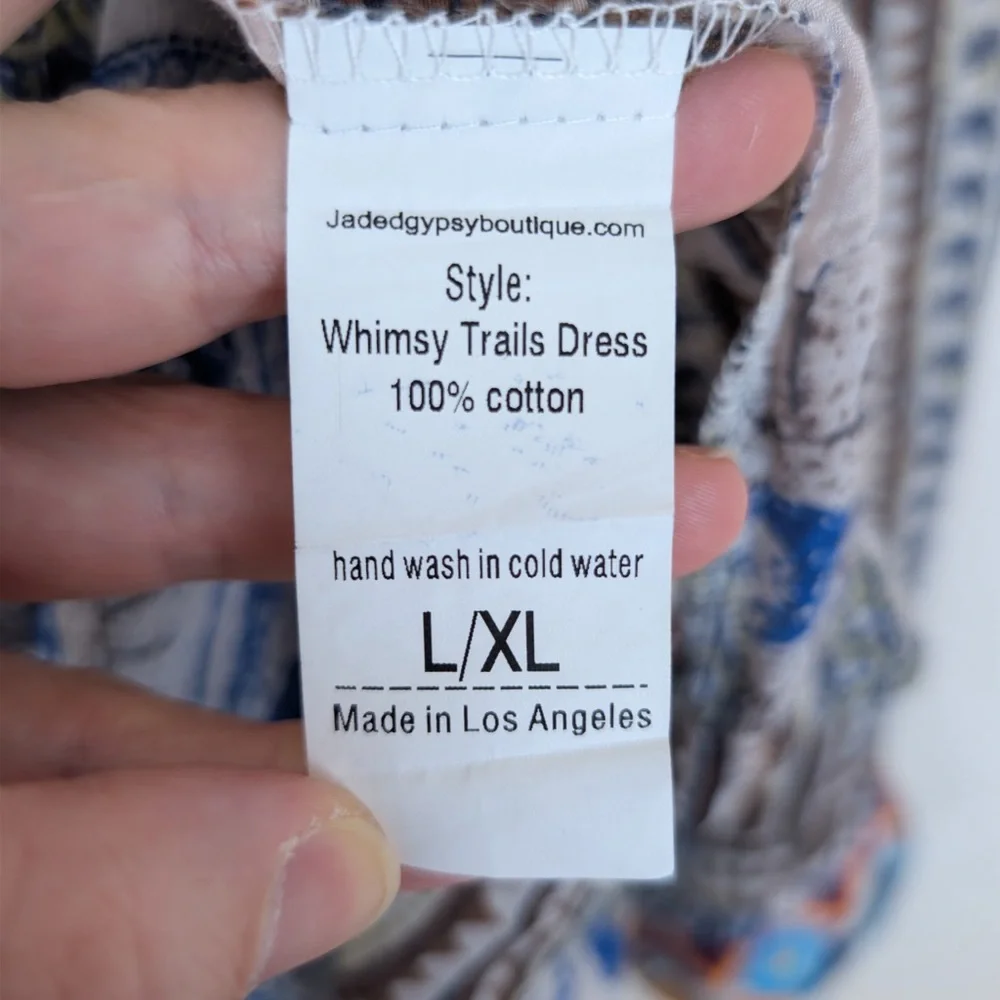 Jaded Gypsy Whimsy Trails Mixed Print Dress Swim Cover